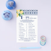 I Spy地中海のウェディングレセプションゲームカード チラシ (シングル)