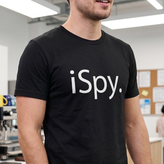 I Spy - ギークなテクノロジーハーモニー - ミニマリストタイポグラフィ Tシャツ
