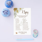 I Spy Boho Autumn Wedding Reception Game Card Flye チラシ (シングル)