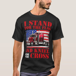 I Stand For The Flag And Kneel Cross Tシャツ