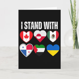 I Stand With Canada Greenland Mexico Panama Gaza U カード