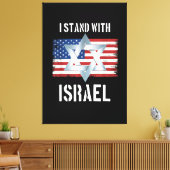 i stand with israel キャンバスプリント (インサイチュ (リビング))