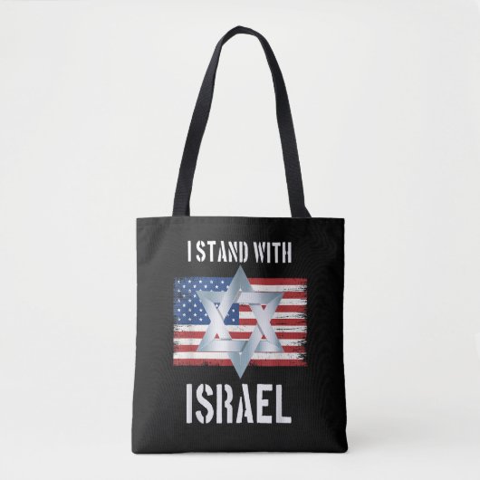 i stand with israel  トートバッグ (正面)