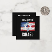 i stand with israel ノートカード (正面/裏面インサイチュ)