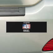i stand with israel  バンパーステッカー (車上)