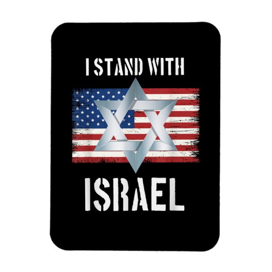 i stand with israel マグネット (縦)