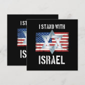 i stand with israel 招待状 (正面/裏面)