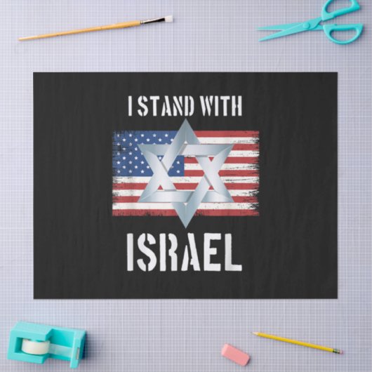 i stand with israel  薄葉紙 (クラフト)