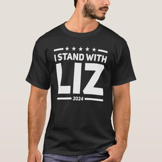 I Stand With Liz Cheney 2024 Election Democrat Tシャツ (正面)