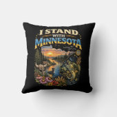 I Stand With Minnesota クッション (裏面)