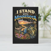 I Stand With Minnesota サンキューカード (スタンド正面)