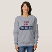 I Stand With Minnesota  スウェットシャツ (正面フル)