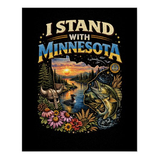 I Stand With Minnesota ポスター (正面)
