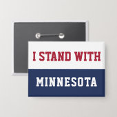 I Stand With Minnesota  缶バッジ (正面/裏面)