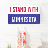 I Stand with Minnesota Protest Banner 横断幕 (インサイチュ)