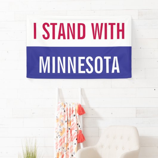 I Stand with Minnesota Protest Banner 横断幕 (インサイチュ)
