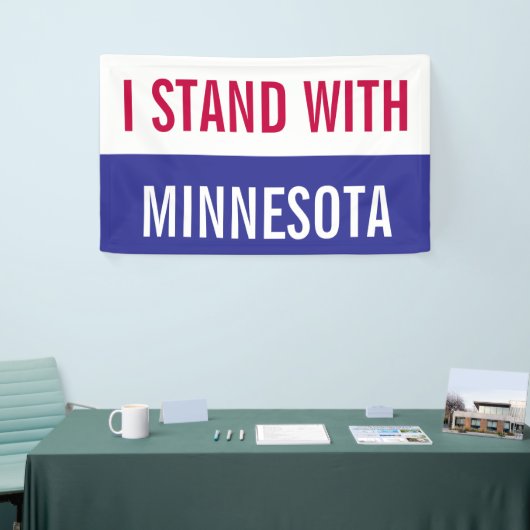 I Stand with Minnesota Protest Banner 横断幕 (トレードショー)
