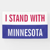 I Stand with Minnesota Protest Banner 横断幕 (横)