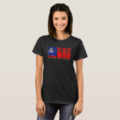 I Stand With Taiwan Retro Taiwanese Flag Support T Tシャツ (正面フル)