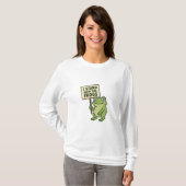 I Stand With The Frogs – Minimalist Typography Tee Tシャツ (正面フル)