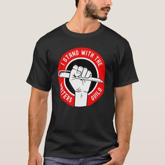 I Stand With The Writers Guild Of America WGA Tシャツ (正面)