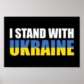 I Stand With Ukraine ポスター (正面)