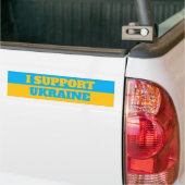 I Stand With Ukraine Bumper Sticker バンパーステッカー (トラック上)