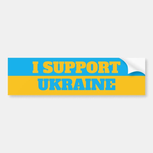 I Stand With Ukraine Bumper Sticker バンパーステッカー (正面)