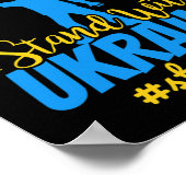 I Stand With Ukraine Make Peace Stop War Support S ポスター (角)