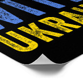 I Stand With Ukraine Stop Putin Stop War Support U ポスター (角)