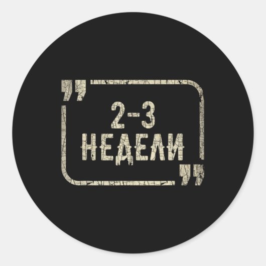 I Stand With Ukraine Support Funny Ukrainian Meme  ラウンドシール (正面)