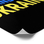 I Stand With Ukraine Support Peace And Save Ukrain ポスター (角)
