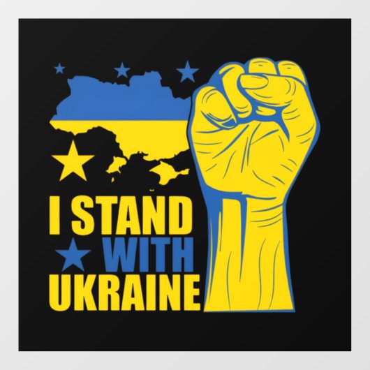 I stand with Ukraine. Support Ukraine. ウィンドウサイン (シート)