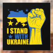 I stand with Ukraine. Support Ukraine. ウィンドウサイン (シート2)