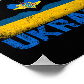 I Stand With Ukraine Support Ukraine Lover Pride U ポスター (角)