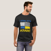 I Stand With Ukraine Tシャツ (正面フル)