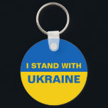 I Stand with Ukraine Ukrainian Flag キーホルダー<br><div class="desc">I Stand with Ukraine Ukrainian Flag</div>