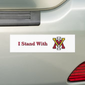 I Stand With VMI  バンパーステッカー (車上)