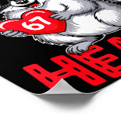 I Steal 67 Hearts Funny 67 Valentine Raccoon Men B ポスター (角)