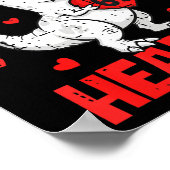 I Steal 67 Hearts T-rex Six Seven Valentines Day B ポスター (角)