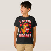 I Steal Hearts 67 Trex Kids Valentines Meme Six Se Tシャツ (正面フル)