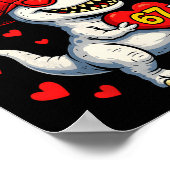 I Steal Hearts 67 Valentine 67 Meme 6 7 T-rex Boys ポスター (角)