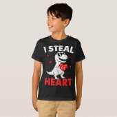 I Steal Hearts 67 Valentines For Boys Girls Kids W Tシャツ (正面フル)