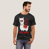 I Steal Hearts cute Llama Valentines Day Tシャツ (正面フル)