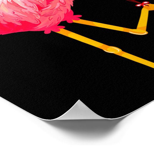 I Steal Hearts Funny Flamingo Lover Valentine's Da ポスター (角)