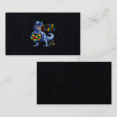 I Steal Hearts Puzzle Autism Awareness Dinosaurs 名刺 (正面/裏面)