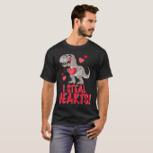 I Steal Hearts Trex Dino Boys Valentines Day Dinos Tシャツ (正面フル)