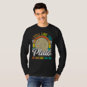 I Still Like You Pluto Retro Style Space Science W Tシャツ (正面フル)