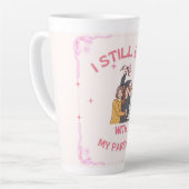 i still live with , Add a photo of your parent カフェラテマグ (左アングル)