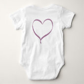 I still live with my parents Mädchen  ベビーボディスーツ (裏面)